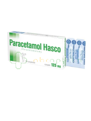 Paracetamol Hasco, 125 mg, 10 czopków