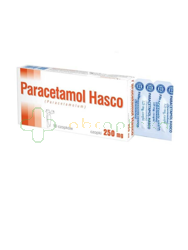Paracetamol Hasco, 250 mg, 10 czopków