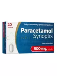 Paracetamol Synoptis, 500mg, 20 tabletek