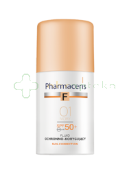 Pharmaceris F, fluid ochronno-korygujący, 01 Ivory, SPF 50, 30 ml