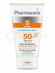 Pharmaceris S Sun, Krem ochronny na słońce do twarzy i ciała dla dzieci SPF50 125 ml