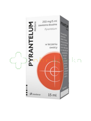 Pyrantelum, 250 mg/5ml, zawiesina doustna, 15 ml
