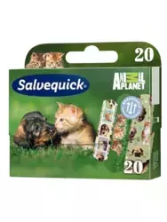 Salvequick Animal Planet, plastry z opatrunkiem, 20 sztuk