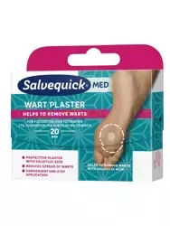 Salvequick Med Wart, plastry na kurzajki na stopach, 20 sztuk