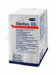 Sterilux ES kompresy niejałowe, 17 nitkowe, 8 warstwowe, 7,5 cm x 7,5 cm, 100 sztuk | DATA WAŻNOŚCI 01.09.2024