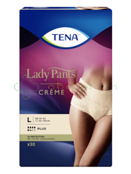 TENA Lady Pants Plus Creme, Bielizna dla kobiet, rozmiar L, 30 sztuk