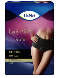 TENA Lady Pants Plus Noir, Bielizna dla kobiet, rozmiar M, 30 sztuk