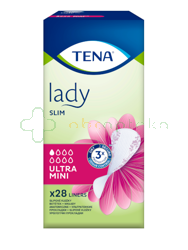 TENA Lady Slim Ultra Mini, Wkłady anatomiczne dla kobiet, 28 sztuk