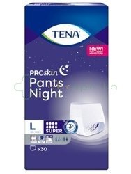TENA Pants ProSkin Super Night, Majtki chłonne rozmiar L, 30 sztuk