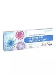 Test Combo Antygen na grypę A/B+COVID-19/RSV, 1 sztuka