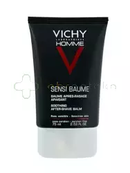 Vichy Homme Sensi Baume, kojący balsam po goleniu do skóry wrażliwej, 75 ml
