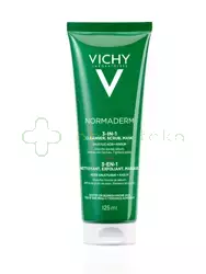 Vichy Normaderm Cleanser Scrub Mask, żel do mycia, peeling i maseczka oczyszczająca 3w1, 125 ml