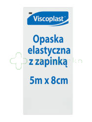Viscoplast opaska elastyczna z zapinką, 5 m x 8 cm, 1 sztuka