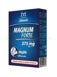 Zdrovit Magnum Forte 375 mg, 30 kapsułek