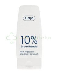 Ziaja, krem łagodzący, 10 % D-panthenolu, 60 ml