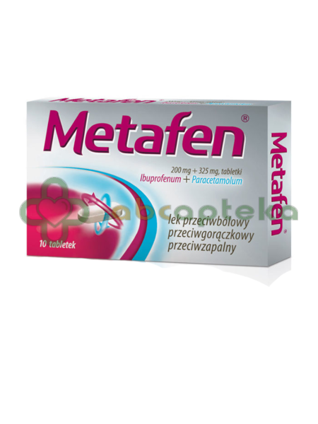 Metafen Metafen, 200 mg + 325 mg, 10 tabletek w Apteka Internetowa ABCapteka.pl