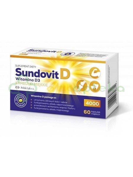 Sundovitd Witamina D3 4000 J 60 Kapsułek