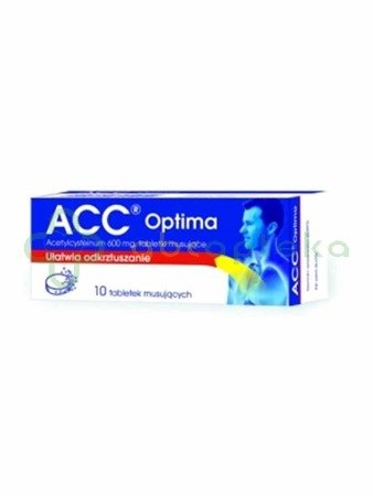 ACC Optima 600 mg 10 tabletek musujących