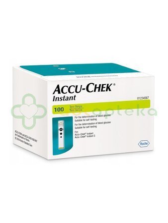 Accu-Chek Instant, paski testowe do glukometru, 100 sztuk