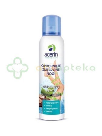 Acerin Cool Fresh, spray chłodzący na opouchnięte i zmęczone nogi, 150 ml