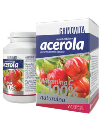 Acerola Grinovita, 60 tabletek do ssania