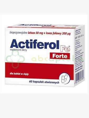 ActiFerol Fe Forte, 60 kapsułek, DATA WAŻNOŚCI 31.07.2024 