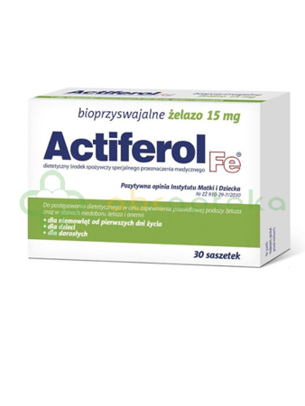 Actiferol Fe, 15 mg, 30 saszetek