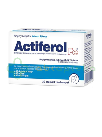 Actiferol Fe, 30 mg, 30 kapsułek