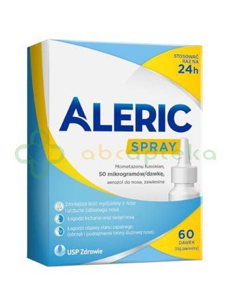Aleric Spray, aerozol do nosa, 0.05g/dawkę, 60 dawek, DATA WAŻNOŚCI 30.04.2024 