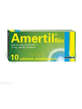 Amertil Bio, 10 mg, 10 tabletek powlekanych