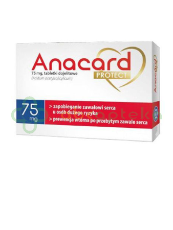 Anacard Protect, 75 mg, 60 tabletek dojelitowych