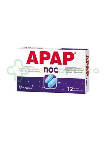 Apap Noc, 12 tabletek