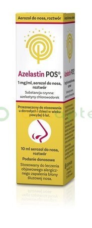 Azelastin POS, 1 mg/ml, aerozol do nosa, 10 ml