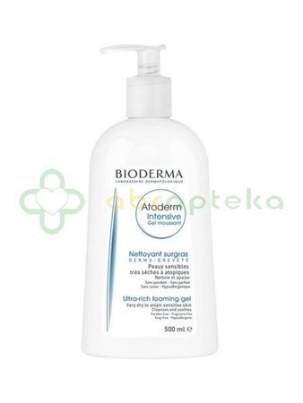 Bioderma Atoderm Intensive Gel Moussant, żel oczyszczający i natłuszczający, 500 ml