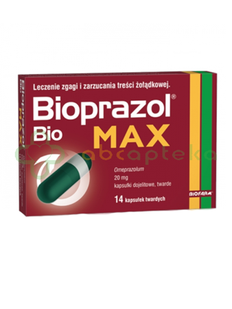 Bioprazol Bio Max, 20 mg, 14 kapsułek dojelitowych