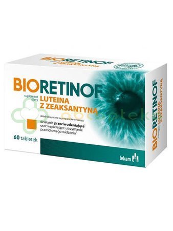 Bioretinof Luteina z Zeaksantyną, 60 tabletek 