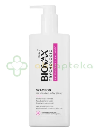 Biovax Trychologic, Przesuszenie i Łamliwość, szampon do włosów i skóry głowy, 200 ml