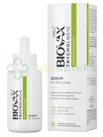 Biovax Trychologic, Przetłuszczanie, serum do skóry głowy, 50 ml