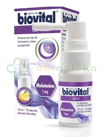 Biovital Sen, spray o smaku cytrynowym,         15 ml