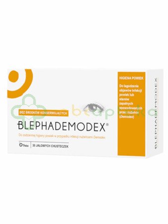 Blephademodex, chusteczki do higieny powiek, 30 sztuk