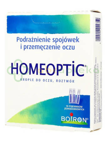 Boiron Homeoptic, krople do oczu, 0,4 ml, 10 sztuk