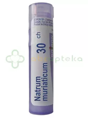 Boiron Natrum muriaticum, 30 CH, granulki, 4 g