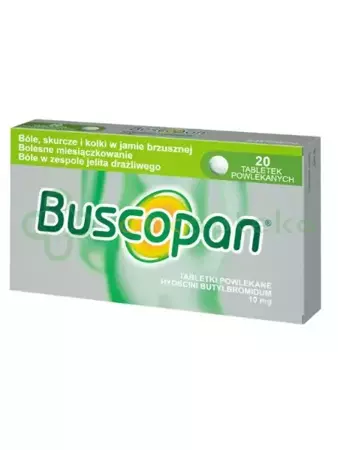 Buscopan 10 mg, 20 tabletek powlekanych