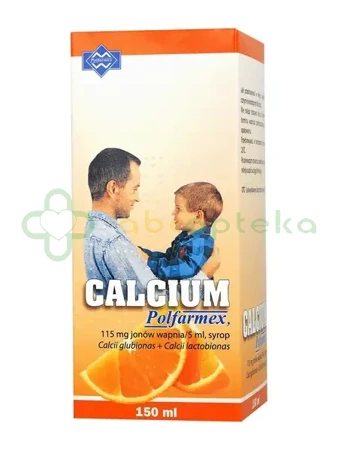 Calcium POLFARMEX o smaku pomarańczowym,        150 ml