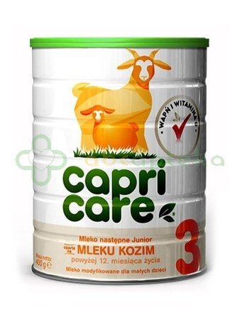 CapriCare 3 Junior mleko następne na mleku kozim powyżej 12 miesiąca życia 400 g