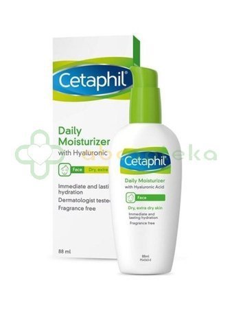 Cetaphil, krem nawilżający do twarzy z kwasem hialuronowym, na dzień, 88 ml