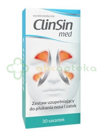 ClinSin Med, Zestaw uzupełniający do płukania nosa i zatok, 30 saszetek