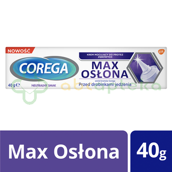 Corega Max Osłona, krem mocujący do protez zębowych, 40 g