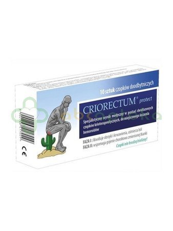 Criorectum Protect 10 czopków doodbytniczych