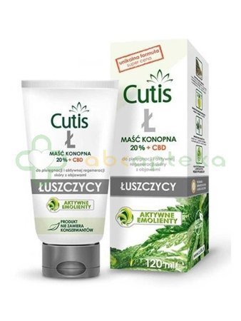 Cutis Ł-Łuszczyca, maść konopna 20% + CBD, 120 ml